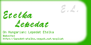 etelka lepedat business card
